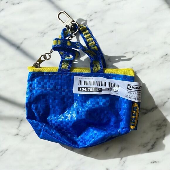 IKEA Blue and Yellow Woven Mini Tote bag - Picture 2 of 2